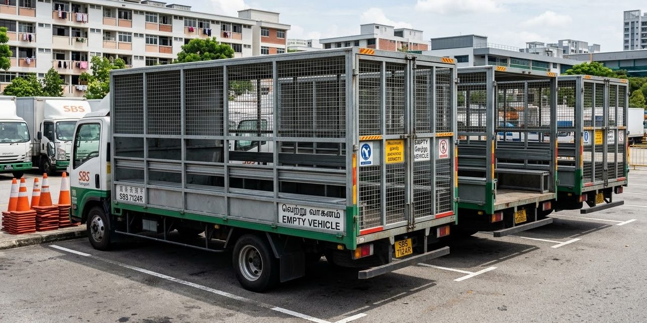 சிங்கை.. தொழிலாளர்களை ஏற்றி செல்ல கூண்டு வைத்த வண்டிகளுக்கு போடப்பட்ட தடை.. சில நிறுவனங்கள் அதிருப்தி..!