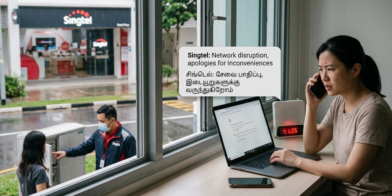 சிங்கையில் ஒரே வாரத்தில் நான்கு முறை ஏற்பட்ட பிரச்சனை.. தவிக்கும் சிங்டெல் வாடிக்கையாளர்கள்..!